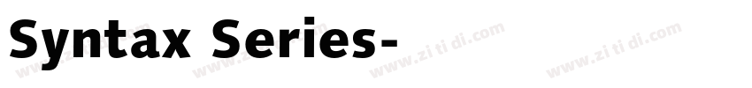 Syntax Series字体转换